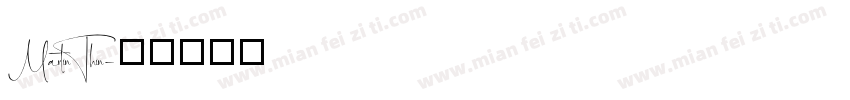 Martin Thin字体转换